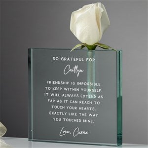 Personalized Bud Vase - Grateful For You