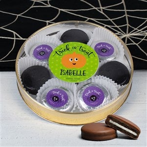 Happy Halloween Large Tin with 8 Chocolate Covered Oreo Cookies
