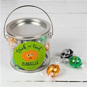 Happy Halloween Personalized Paint Can with Lindt Truffles