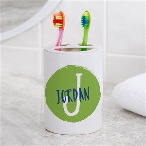 Personalized Ceramic Toothbrush Holder - Yours Truly