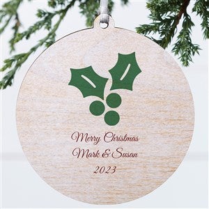 Choose Your Icon Personalized Ornament- 3.75 Wood - 1 Sided