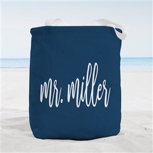 Mr. & Mrs. Personalized Beach Bag- Small