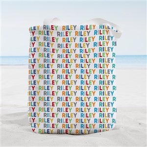 Vibrant Name for Her Personalized Beach Bag- Small