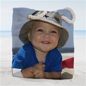 1 Photo Collage Personalized Beach Bag- Large