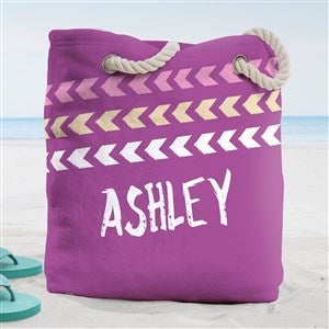 Tribal Inspired Name Personalized Beach Bag- Large