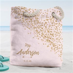 Sparkling Love Personalized Beach Bag- Large