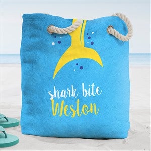 Shark Life Personalized Beach Bag- Large