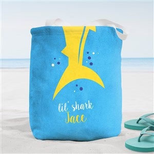 Shark Life Personalized Beach Bag- Small Title: