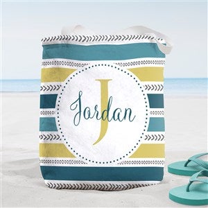 Pattern Personalized Beach Bag- Small