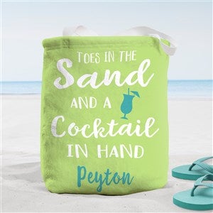 Toes in the Sand Personalized Beach Bag- Small