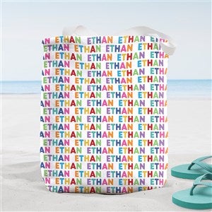 Vibrant Name Personalized Canvas Tote Bag - 20x15