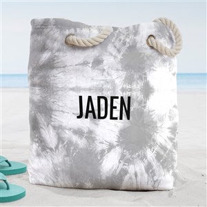 Bold Tie Dye Personalized Beach Bag- Large