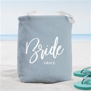 Classic Elegance Wedding Party Personalized Beach Bag- Small