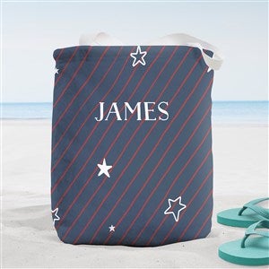 Stars & Stripes Personalized Beach Bag- Small