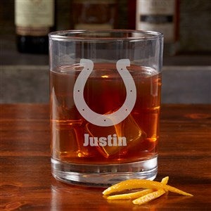 NFL Indianapolis Colts Engraved Old Fashioned Whiskey Glasses