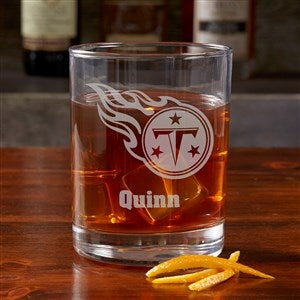 NFL Tennessee Titans Engraved Old Fashioned Whiskey Glasses