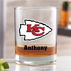NFL Kansas City Chiefs Printed Whiskey Glasses