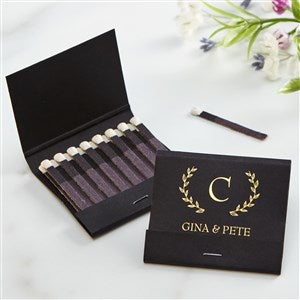 Personalized 30 Strike Matchbook - Wedding Laurels - Set of 50