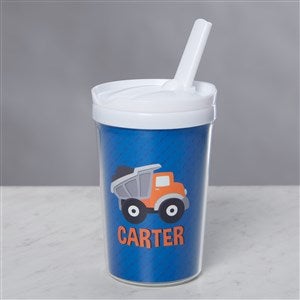Construction & Monster Trucks Personalized Toddler 8oz. Sippy Cup