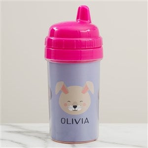 Animal Pals Personalized 10 oz. Sippy Cup- Pink