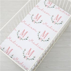 Girly Chic Personalized Crib Sheet