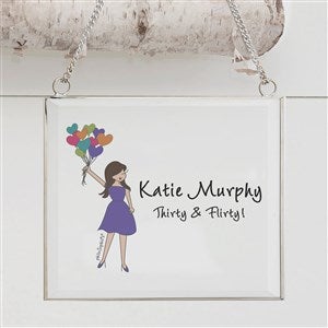 Birthday Balloons philoSophie's® Personalized Glass Suncatcher