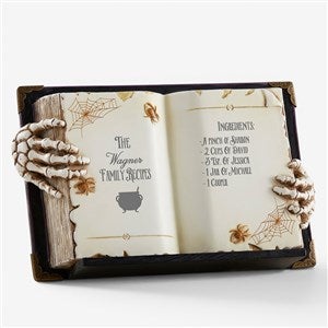 Personalized Halloween 3-D Resin Spellbook - Spooktacular Spell - 38541
