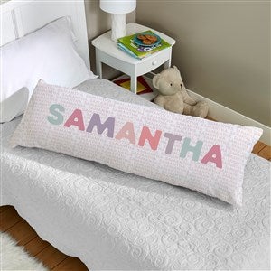 Delicate Name Personalized Body Pillow