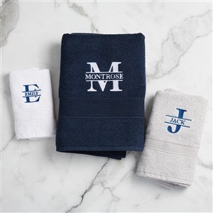 Lavish Last Name Embroidered Luxury Cotton Bath Towel Collection  - 38610