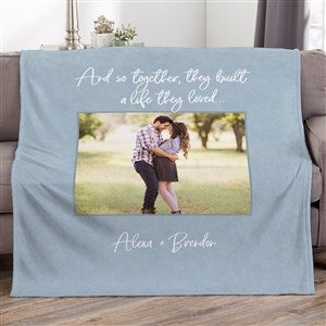 Together They Built a Life Personalized Fleece Blanket 60x80