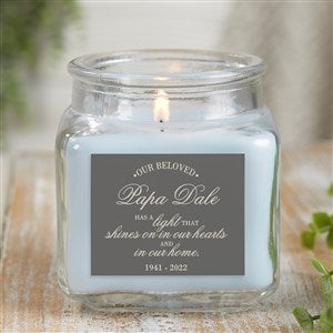 Memorial Light Personalized 10 oz. Linen Candle Jar