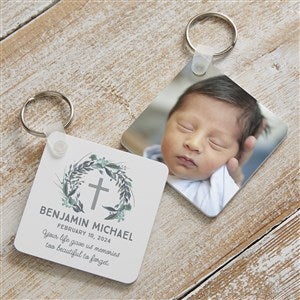 Loving Child Memorial Personalized Photo Keychain