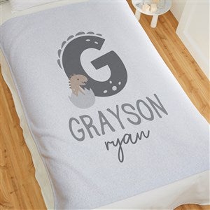 Baby Dino Personalized 50x60 Sweatshirt Blanket