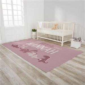 Baby Dino Personalized Nursery Area Rug- 5x8