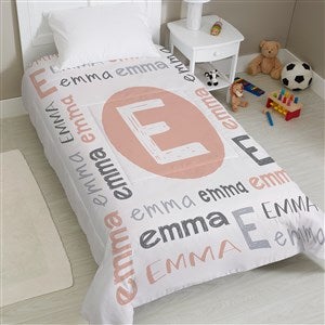 Youthful Name Personalized Comforter - Twin 68x88 - #38698D-T