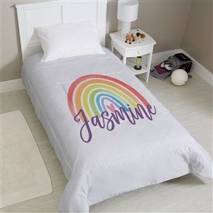 Watercolor Brights Personalized Comforter - Twin 68x88