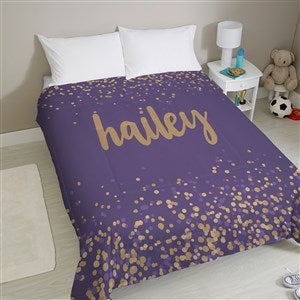 Sparkling Name Personalized Comforter - Queen 88x88