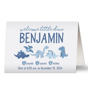 Baby Dino Personalized Greeting Card