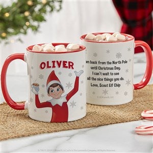The Elf on the Shelf Personalized Christmas Mug 11 oz.- Red