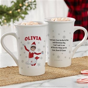 The Elf on the Shelf Personalized Christmas Latte Mug 16 oz.- White
