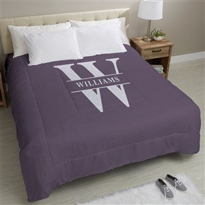 Lavish Last Name Personalized Comforter - King 104x88