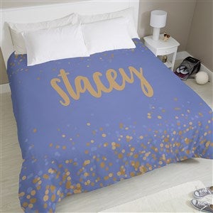 Sparkling Name Personalized Duvet Cover - King 104x88