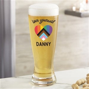 Love Yourself Printed 23oz. Pilsner Glass