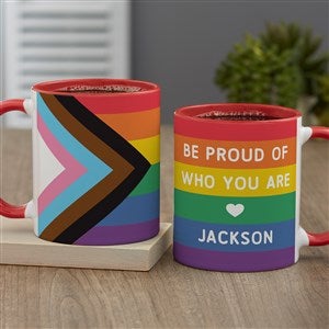 Love Yourself Personalized Coffee Mug 11 oz.- Red