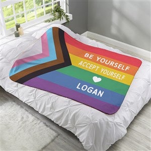 Love Yourself Personalized 60x80 Sherpa Blanket