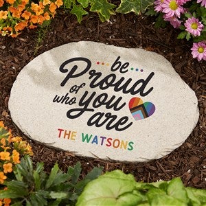 Love Yourself Personalized Round Garden Stone - 7.5 x 12