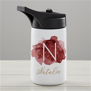 Birthstone Color Personalized Double-Wall Vacuum Insulated 14 oz. Water Bottle