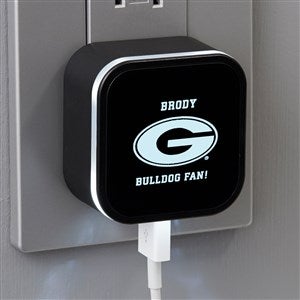 NCAA Georgia Bulldogs Personalized LED Triple Port USB