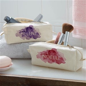 Birthstone Color Personalized Canvas Cosmetic Case  - 38869
