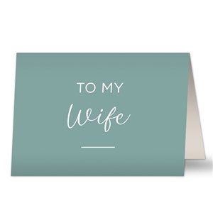 To My Wife Personalized Greeting Card